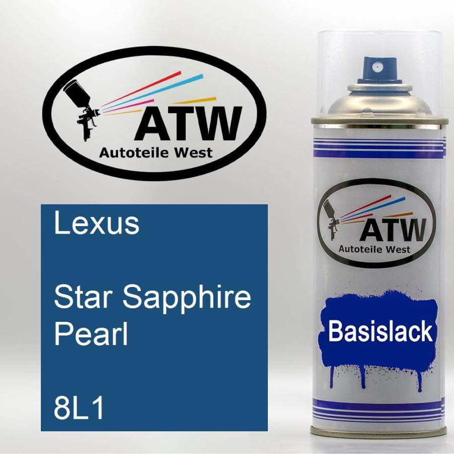 Lexus, Star Sapphire Pearl, 8L1: 400ml Sprühdose, von ATW Autoteile West.